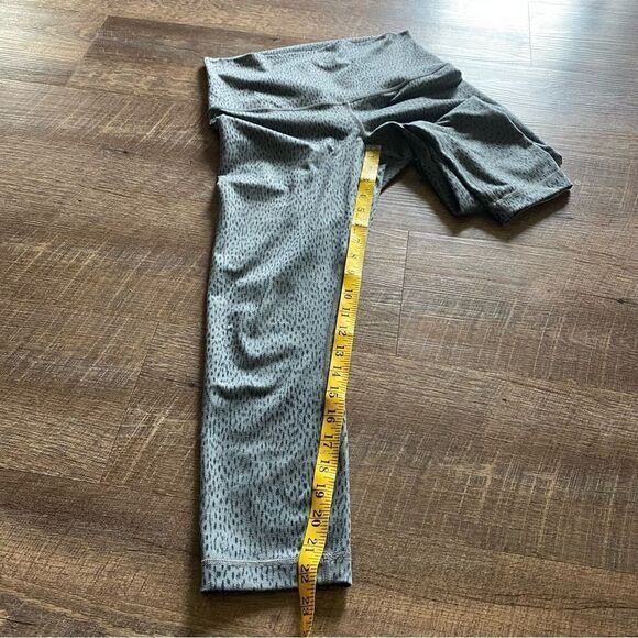 Lululemon Leggings Wunder Under Crop II Grey Dottie Dash 6 - Picture 8 of 12